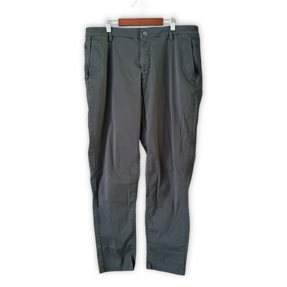 Birddogs Stretch Kakis Pants Dark Gray Size 36x30 Neutral Classic Preppy